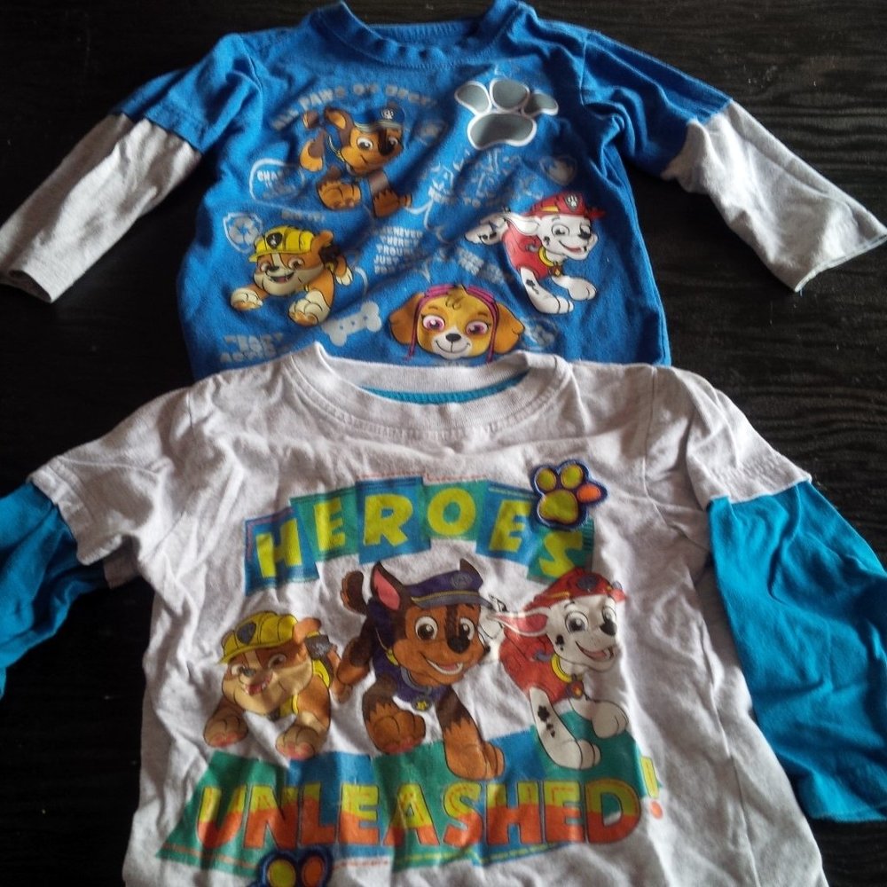 2 Paw Patrol shirts for boy